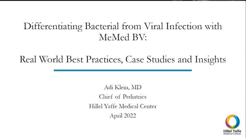 Differentiating Viral from Bacterial Infections with MeMed